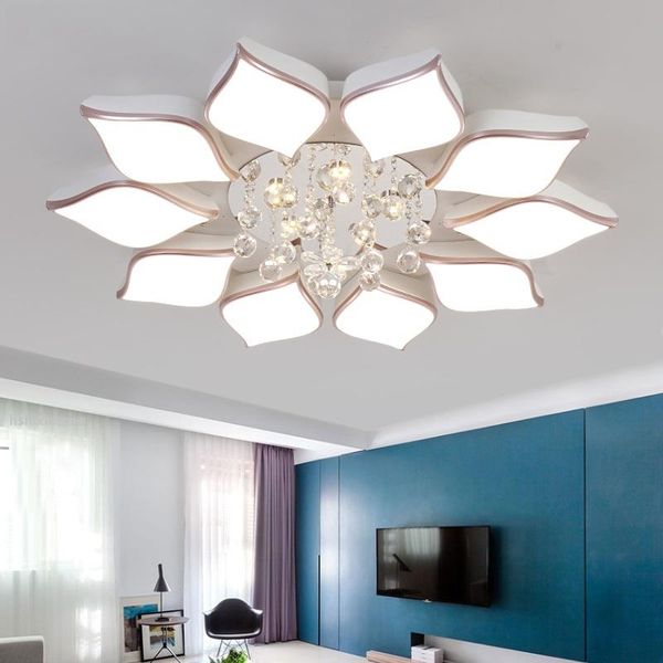 ceiling lights crystal modern led flower - shaped lamp living room bedroom interior lighting fixture
ceiling lights crystal modern led flower - shaped lamp living room bedroom interior lighting fixture