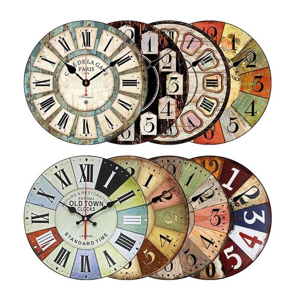 wooden retro wall hanging clocks modern design vintage rustic retro clock home office cafe decoration home creative decoration
wooden retro wall hanging clocks modern design vintage rustic retro clock home office cafe decoration home creative decoration