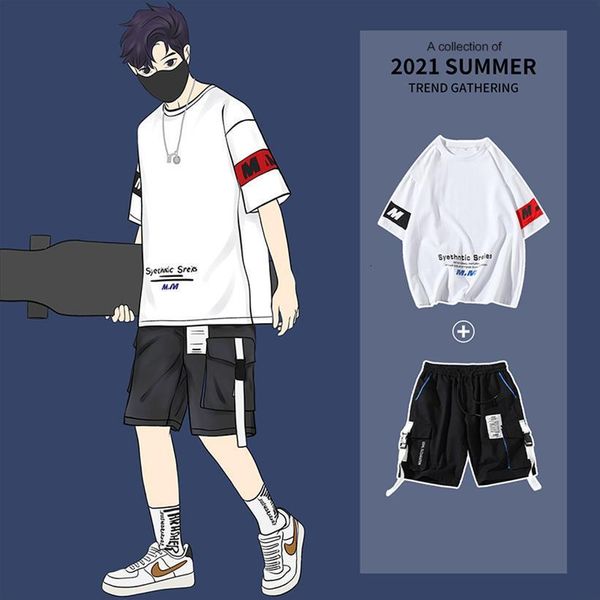 summer trendy pure cotton men tracksuits o neck t shirts hip hop cargo shorts sets fashion korean style two piece, Gray
summer trendy pure cotton men tracksuits o neck t shirts hip hop cargo shorts sets fashion korean style two piece, Gray