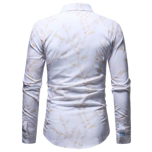 white party print shirt male 2021 slim new shirts fit long dress for sleeve brand floral chemise shirt holiday casual mens men mvaci, Black
white party print shirt male 2021 slim new shirts fit long dress for sleeve brand floral chemise shirt holiday casual mens men mvaci, Black