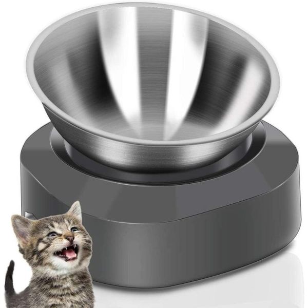 cat bowls & feeders 15° tilted food bowl stainless steel dog elevated and water dispenser non slip no spill
cat bowls & feeders 15° tilted food bowl stainless steel dog elevated and water dispenser non slip no spill