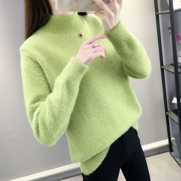 2021 new women solid knitted sweaters pullovers autumn winter female warm turtleneck basic pull womens clothing knitwear 2wce, White;black
2021 new women solid knitted sweaters pullovers autumn winter female warm turtleneck basic pull womens clothing knitwear 2wce, White;black