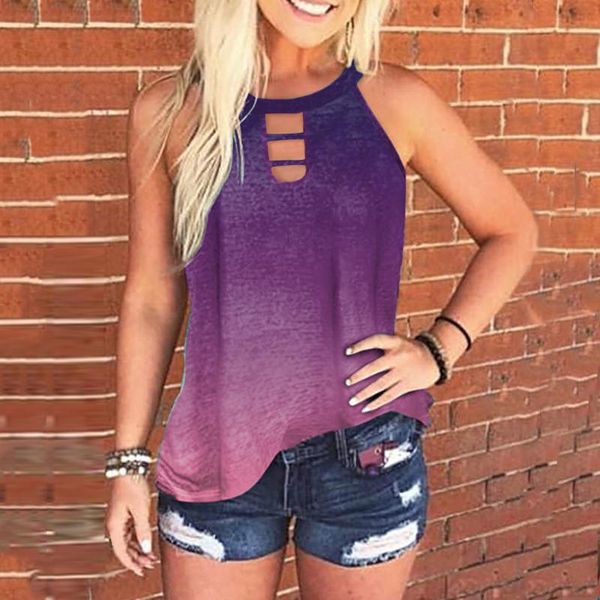 women's blouses & shirts 40# round neck sleeveless camisole shirt women gradient hollow out tank casual summer blouse clothing, White
women's blouses & shirts 40# round neck sleeveless camisole shirt women gradient hollow out tank casual summer blouse clothing, White