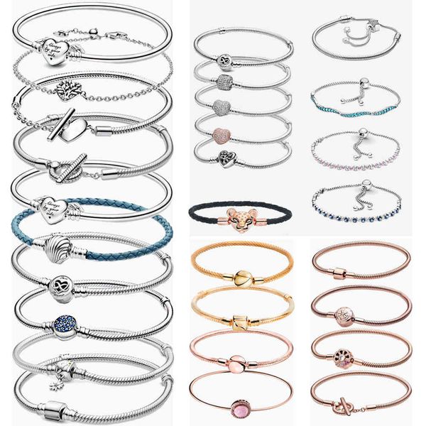 925 sterling silver charm bracelet rose golden color daisy flower barrel clasp snake chain sliding bangle women jewelry, Golden;silver
925 sterling silver charm bracelet rose golden color daisy flower barrel clasp snake chain sliding bangle women jewelry, Golden;silver