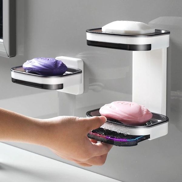 soap dishes perforation-wall-mounted double-layer bathroom dish holder travel essential storage hygiene products
soap dishes perforation-wall-mounted double-layer bathroom dish holder travel essential storage hygiene products