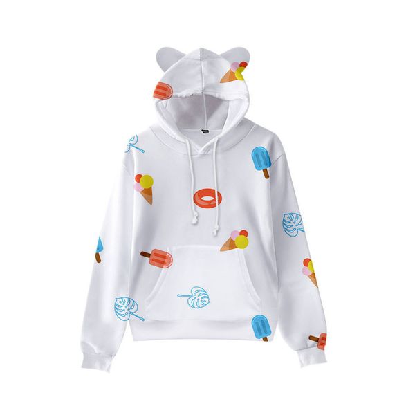 ice cream printing cute boy girl clothes hooded 3d printing hooded sweater autumn early winter ears hooded pullover, Black
ice cream printing cute boy girl clothes hooded 3d printing hooded sweater autumn early winter ears hooded pullover, Black