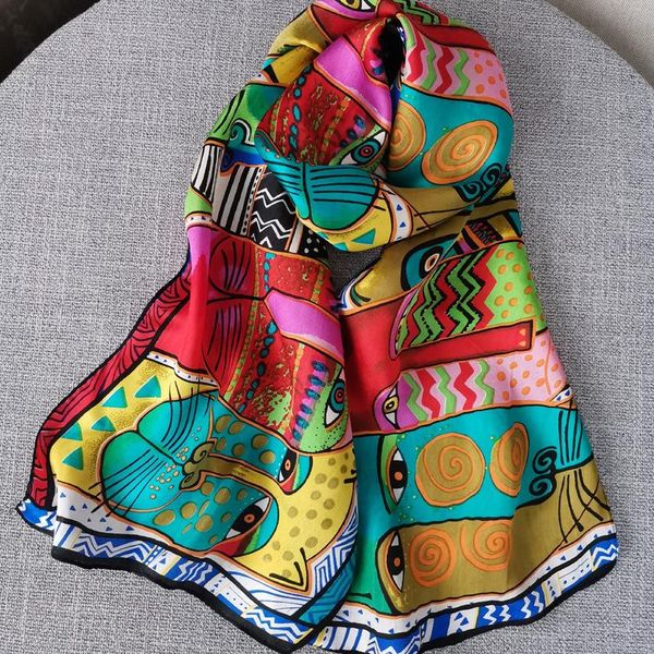 scarves 6mm 100% pure silk scarf designer cat shawl foulard women long natural wraps digital print pashmina hijab 2021, Blue;gray
scarves 6mm 100% pure silk scarf designer cat shawl foulard women long natural wraps digital print pashmina hijab 2021, Blue;gray