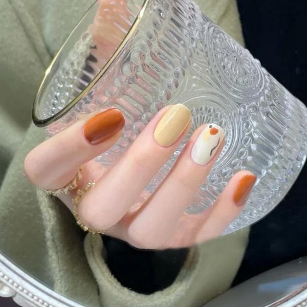 false nails 24pcs fake with glue orange graffiti wear long paragraph fashion manicure patch wearable nail press on to, Red;gold
false nails 24pcs fake with glue orange graffiti wear long paragraph fashion manicure patch wearable nail press on to, Red;gold