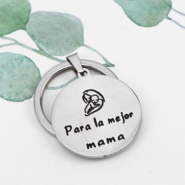 para la mejor mama keychain birthday thanksgiving gift for mother mom stainless steel (silver)
para la mejor mama keychain birthday thanksgiving gift for mother mom stainless steel (silver)