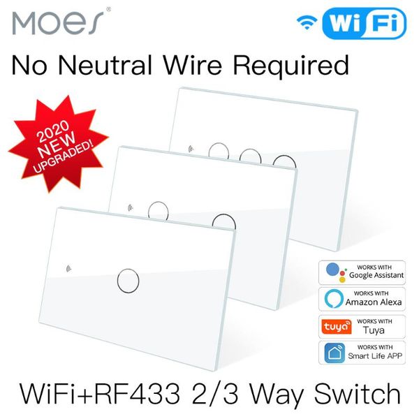 new wifi smart light switch rf433 no neutral wire single fire smart life tuya app control works with alexa google home 110v 220v
new wifi smart light switch rf433 no neutral wire single fire smart life tuya app control works with alexa google home 110v 220v