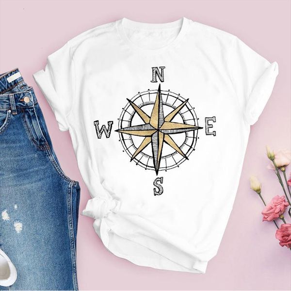 graphic fashion compass road trip womens cartoon short sleeve print lady tees clothing female t shirt, White
graphic fashion compass road trip womens cartoon short sleeve print lady tees clothing female t shirt, White