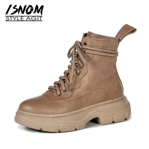 boots isnom women cow leather ankle zip round toe warm fur cross tied fashion thick platform skid proof winter 2021, Black
boots isnom women cow leather ankle zip round toe warm fur cross tied fashion thick platform skid proof winter 2021, Black