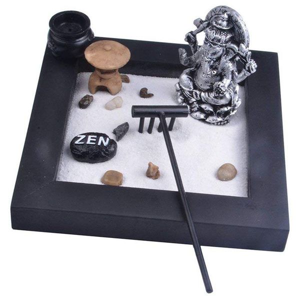 decorative objects & figurines japanese karesansui mini zen table garden with rack pebbles and sand home office decoration, 16.4x16.4x2cm
decorative objects & figurines japanese karesansui mini zen table garden with rack pebbles and sand home office decoration, 16.4x16.4x2cm