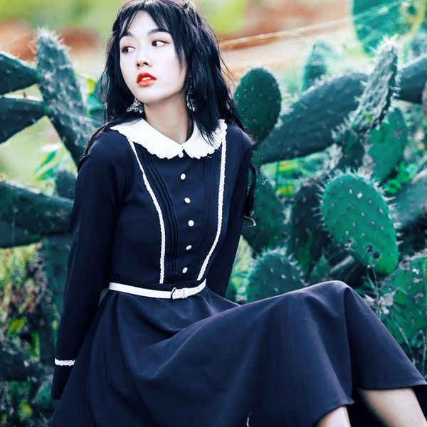 casual dresses autumn fashion brand retro embroidery flowers dress female college style high waist pleated breasted wq699 dropship, Black;gray
casual dresses autumn fashion brand retro embroidery flowers dress female college style high waist pleated breasted wq699 dropship, Black;gray