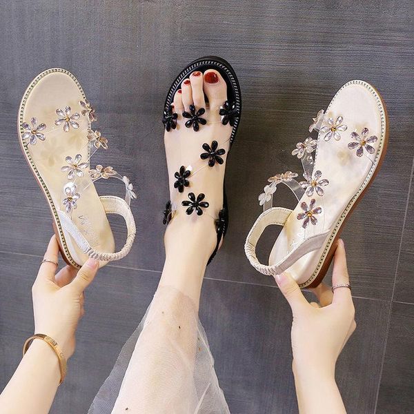 sandals 2021 crystal flower summer women fairy wedge fashion thick bottom roman seaside vacation beach shoes, Black
sandals 2021 crystal flower summer women fairy wedge fashion thick bottom roman seaside vacation beach shoes, Black