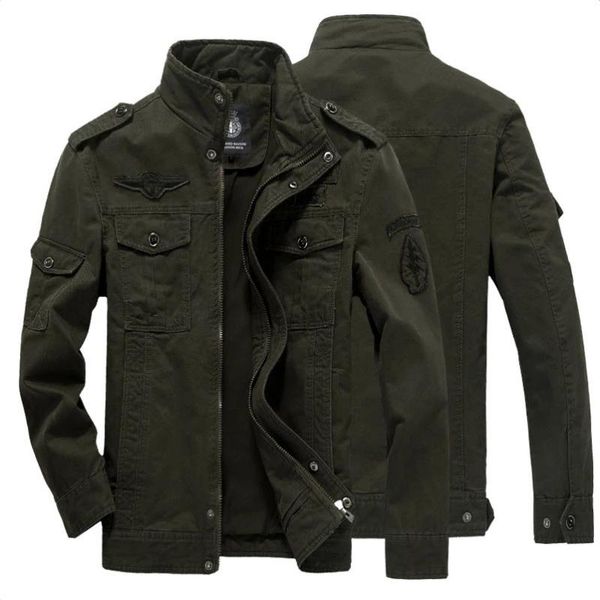 men's jackets 2021 mens 100% cotton jacket windbreaker military army clothes outwear flight men brand clothing 6xl, Black;brown
men's jackets 2021 mens 100% cotton jacket windbreaker military army clothes outwear flight men brand clothing 6xl, Black;brown