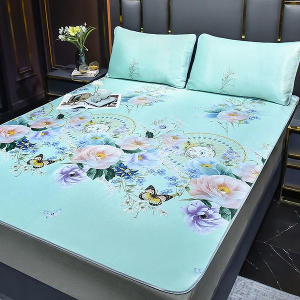 sheets & sets ice silk mat summer home bedroom dormitory bedding 3pcs set 1mattress+2case non-slip washable king/queen size j8679 sheet
sheets & sets ice silk mat summer home bedroom dormitory bedding 3pcs set 1mattress+2case non-slip washable king/queen size j8679 sheet