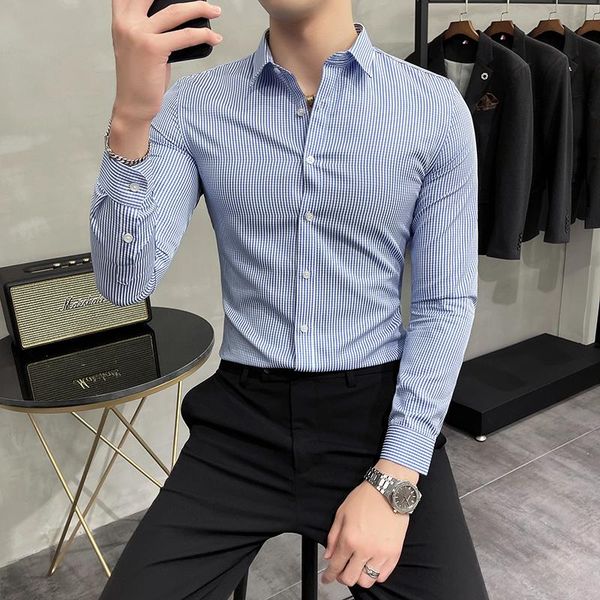 men's casual shirts 2021 autumn striped men long sleeve shirt male business formal dress social party chemise homme, White;black
men's casual shirts 2021 autumn striped men long sleeve shirt male business formal dress social party chemise homme, White;black