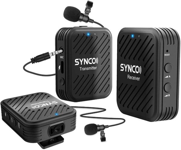 synco 2.4ghz g1a1 g1a2 wireless lavalier microphone system for smartphone laptp dslr tablet camcorder recorder pk comica
synco 2.4ghz g1a1 g1a2 wireless lavalier microphone system for smartphone laptp dslr tablet camcorder recorder pk comica