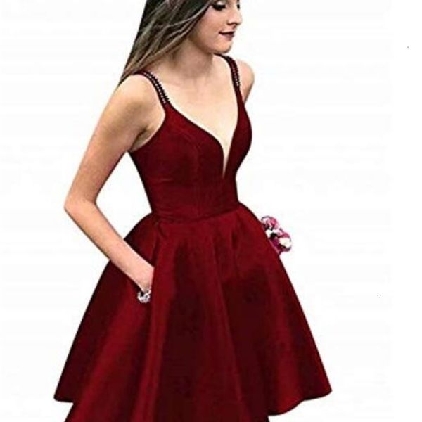 satin 2021 new short cocktail beads spaghetti with pockets girls graduation prom party gown plus size gala homecoming es dgbn, Black
satin 2021 new short cocktail beads spaghetti with pockets girls graduation prom party gown plus size gala homecoming es dgbn, Black