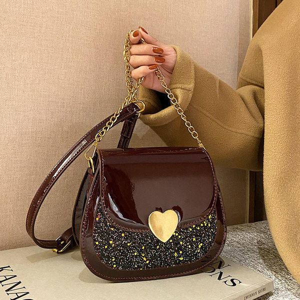 shoulder bags advanced sense chain bag women's fashion in autumn and winter 2021 patent leather sequin messenger
shoulder bags advanced sense chain bag women's fashion in autumn and winter 2021 patent leather sequin messenger