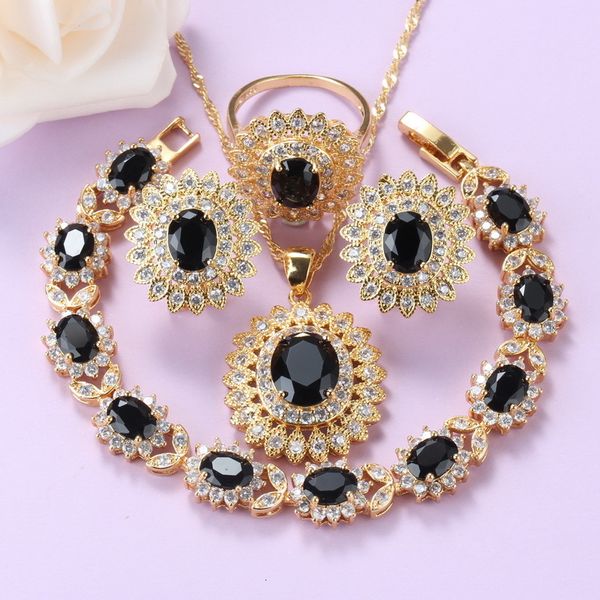 jewelry sets african gold-color sunflower set for women black zircon necklace and clip earrings charm bracelet
jewelry sets african gold-color sunflower set for women black zircon necklace and clip earrings charm bracelet