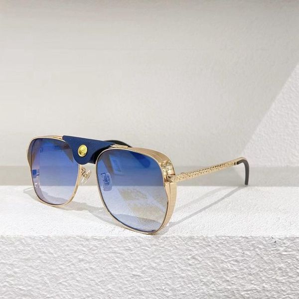sunglasses oval gold metal pochromic blue lens punk style men's z1059e fashion women's glasses leather buckle black anti uv40, White;black
sunglasses oval gold metal pochromic blue lens punk style men's z1059e fashion women's glasses leather buckle black anti uv40, White;black
