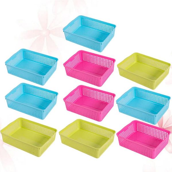 10pcs storage baskets sundries baskets container deskbathroom organizer - size (random color)
10pcs storage baskets sundries baskets container deskbathroom organizer - size (random color)