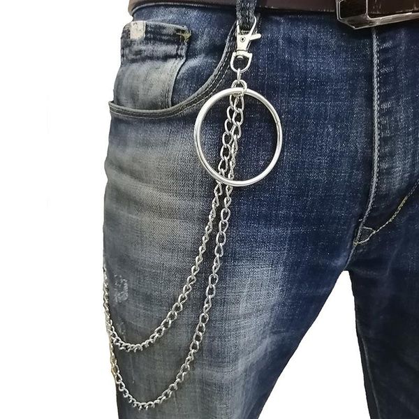 keychains 1pcs fashion street big ring pendant key chain rock punk trousers hipster chains pant jean keychain, Silver 
keychains 1pcs fashion street big ring pendant key chain rock punk trousers hipster chains pant jean keychain, Silver