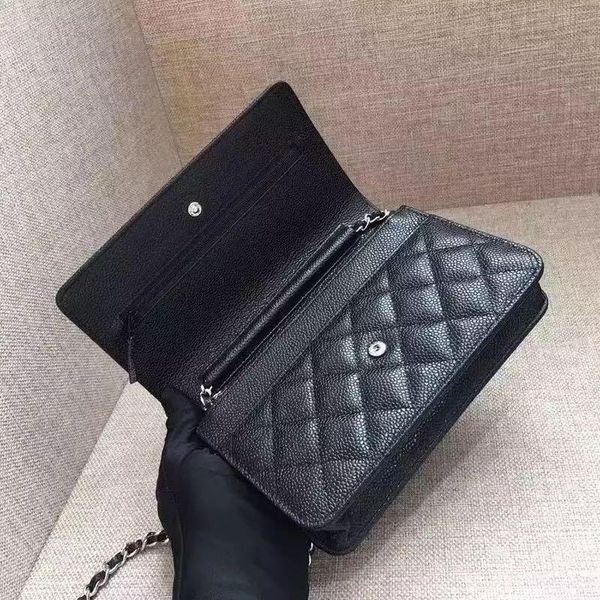 evening bags 100% caviar wallet and handbag for the luxury chain leather small designer black flap fashion
evening bags 100% caviar wallet and handbag for the luxury chain leather small designer black flap fashion