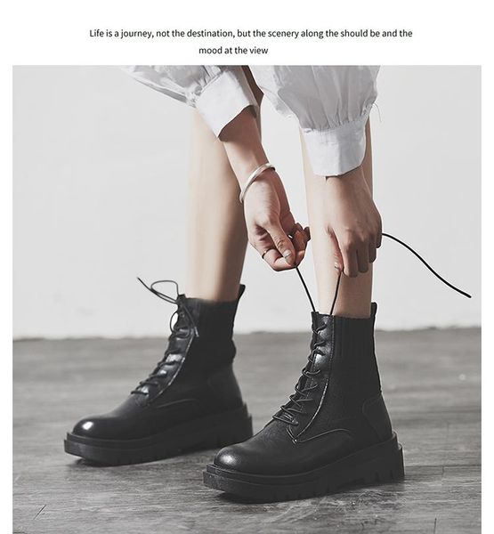 boots ankle for women 2021 autumn motorcycle thick heel platfoankle brm shoes woman slip on round toe fashion, Black
boots ankle for women 2021 autumn motorcycle thick heel platfoankle brm shoes woman slip on round toe fashion, Black