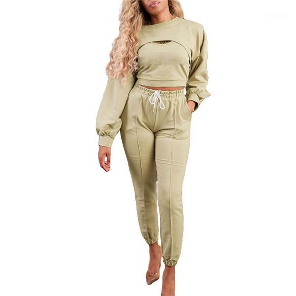 three pieces set autumn women clothing solid color round neck long sleeve coat+ vest+ pants trousers suit tracksuit women's tracksuits, Gray
three pieces set autumn women clothing solid color round neck long sleeve coat+ vest+ pants trousers suit tracksuit women's tracksuits, Gray