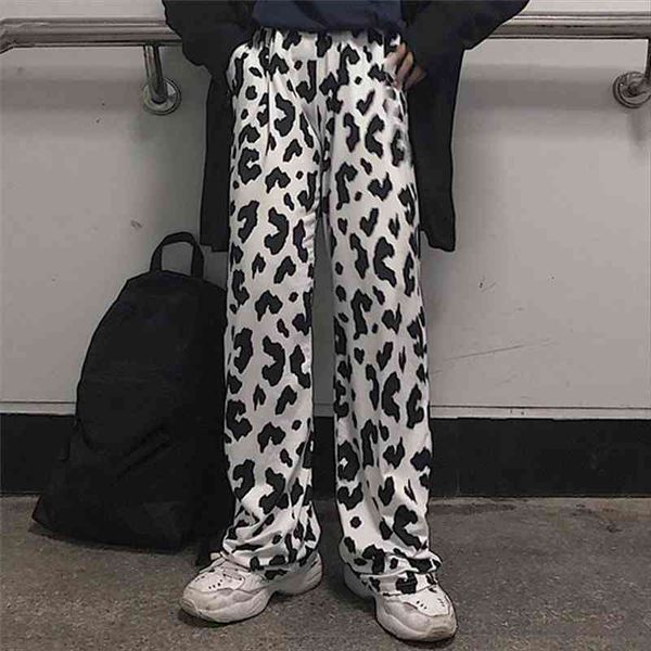 summer wide leg cow pattern womens pants printed casual high waist draper female fashion loose trousers, Black;white
summer wide leg cow pattern womens pants printed casual high waist draper female fashion loose trousers, Black;white