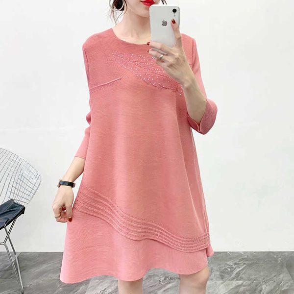 spring national style round neck solid color women's dress printed with diamond long women plus size 210615, Black;gray
spring national style round neck solid color women's dress printed with diamond long women plus size 210615, Black;gray