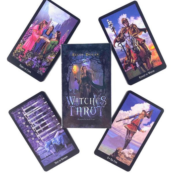 witches tarot deck leisure party table game fortune-telling prophecy oracles cards with guide book
witches tarot deck leisure party table game fortune-telling prophecy oracles cards with guide book