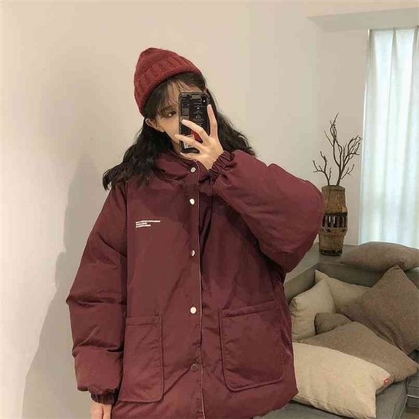 two-sided cotton-padded jackets women winter clothing oversize tooling korean style simple bread clothes keep warm coat 210922, Black
two-sided cotton-padded jackets women winter clothing oversize tooling korean style simple bread clothes keep warm coat 210922, Black