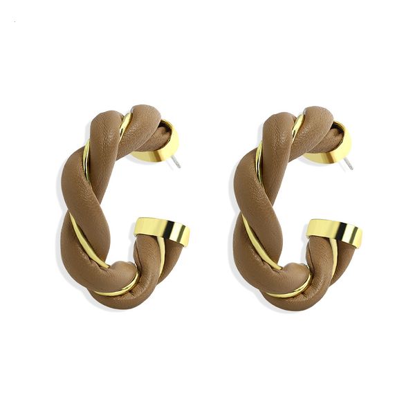 european creative c-shaped leather alloy twist high grade luxury earrings show accessories, Silver
european creative c-shaped leather alloy twist high grade luxury earrings show accessories, Silver
