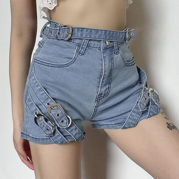 women's jeans fashion high waist personalized street metal buckle straight denim shorts 2021, Blue
women's jeans fashion high waist personalized street metal buckle straight denim shorts 2021, Blue