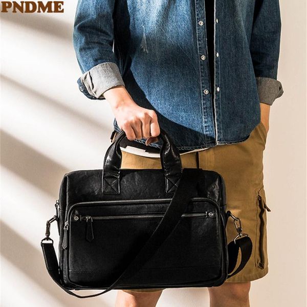 briefcases pndme casual natural genuine leather men's black briefcase lawyer work laphandbag business women messenger b
briefcases pndme casual natural genuine leather men's black briefcase lawyer work laphandbag business women messenger b