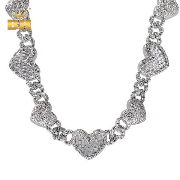 chains the bling king 13mm cuban chain full paved 2 designs heart iced out baguette cubic zirconia necklace charm hiphop jewelry, Silver
chains the bling king 13mm cuban chain full paved 2 designs heart iced out baguette cubic zirconia necklace charm hiphop jewelry, Silver
