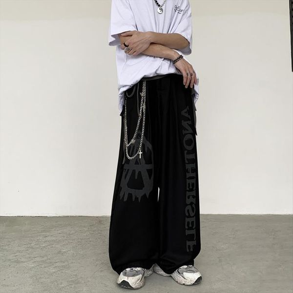 gothic dark academia style womens pants wide leg mall goth streetwear grunge graffiti oversize chain straight trousers for female, Black;white
gothic dark academia style womens pants wide leg mall goth streetwear grunge graffiti oversize chain straight trousers for female, Black;white