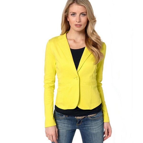 women's suits & blazers fasion casual solid women blazer full sleeve notched single breasted office jacket regular slim suit cardigans, White;black
women's suits & blazers fasion casual solid women blazer full sleeve notched single breasted office jacket regular slim suit cardigans, White;black