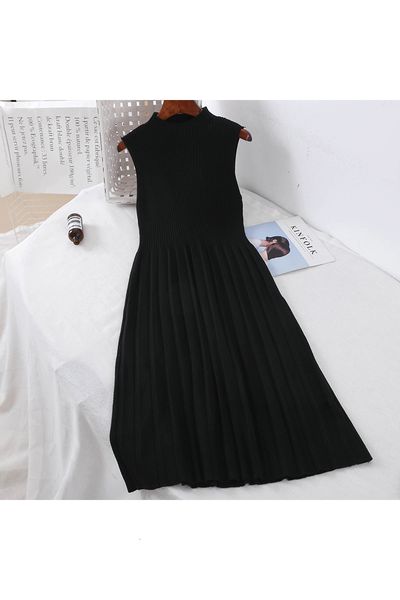 2021 new women's fashions retro high-neck long sleeves knitting sweater dressed in solid party dress vnsf, Black;gray
2021 new women's fashions retro high-neck long sleeves knitting sweater dressed in solid party dress vnsf, Black;gray