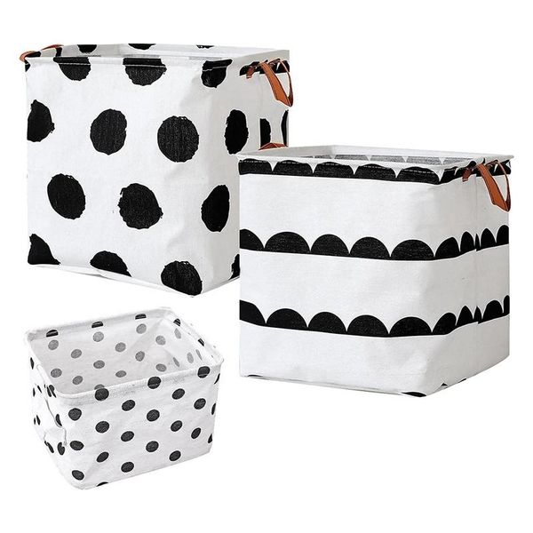 3 pack waterproof storage baskets with handles,desk storage boxes square bins for home, office, nursery, laundry
3 pack waterproof storage baskets with handles,desk storage boxes square bins for home, office, nursery, laundry