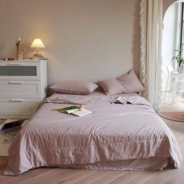 bedding sets super soft solid color cotton home set spr.sum.fal.win. quilt flat fitted sheet pillowcases twin king 1/4pcs
bedding sets super soft solid color cotton home set spr.sum.fal.win. quilt flat fitted sheet pillowcases twin king 1/4pcs