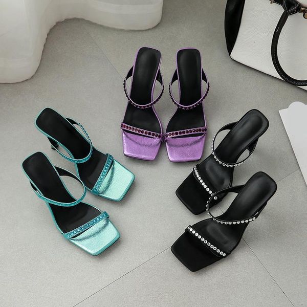 slippers low shoes woman 2021 slipper rubber rome slides hoof heels fabric pu ladies', Black
slippers low shoes woman 2021 slipper rubber rome slides hoof heels fabric pu ladies', Black