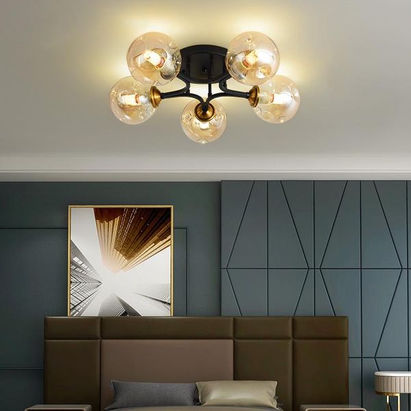 nordic led ceiling lamp modern glass ball ceiling light luminaire living room kitchen bedroom home decor lighting lustre fixture
nordic led ceiling lamp modern glass ball ceiling light luminaire living room kitchen bedroom home decor lighting lustre fixture