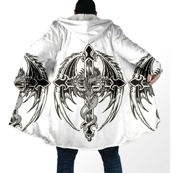 men's wool & blends thick warm hooded cloak for men tattoo and dungeon lava dragon overcoat coat print windproof fleece cape robe blank, Black
men's wool & blends thick warm hooded cloak for men tattoo and dungeon lava dragon overcoat coat print windproof fleece cape robe blank, Black
