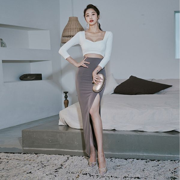 new arrival fashion korean spring long party women ol professional temperament casual v-neck navel pencil dress s0kk, White;black
new arrival fashion korean spring long party women ol professional temperament casual v-neck navel pencil dress s0kk, White;black
