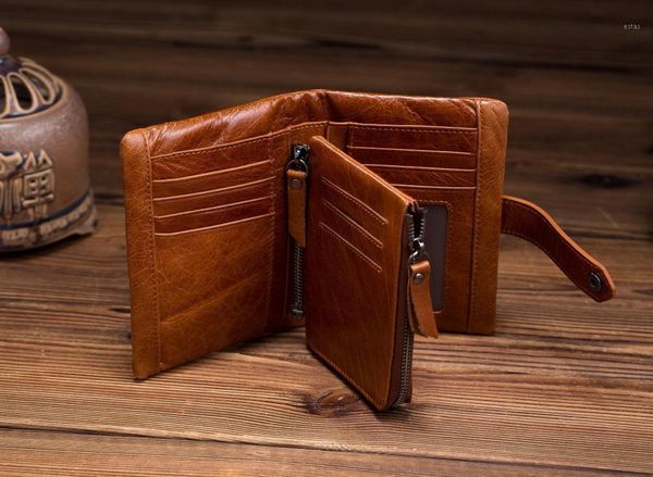 wallets 2021 genuine cow leather men wallet fashion coin pocket brand trifold design purse male card id holder1, Red;black
wallets 2021 genuine cow leather men wallet fashion coin pocket brand trifold design purse male card id holder1, Red;black